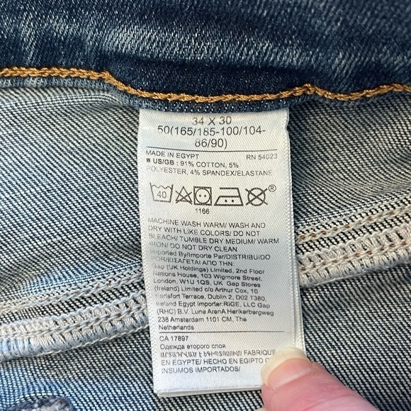 Banana Republic Jeans-Size Men’s 34W x 30L Classic Blue Denim Slim Fit - Picture 5 of 6